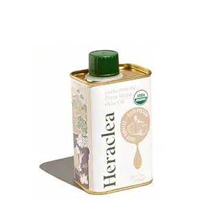 Heraclea Extra Virgin Olive Oil, Garlic Infused EVOO 5.9oz, Cold Pressed,